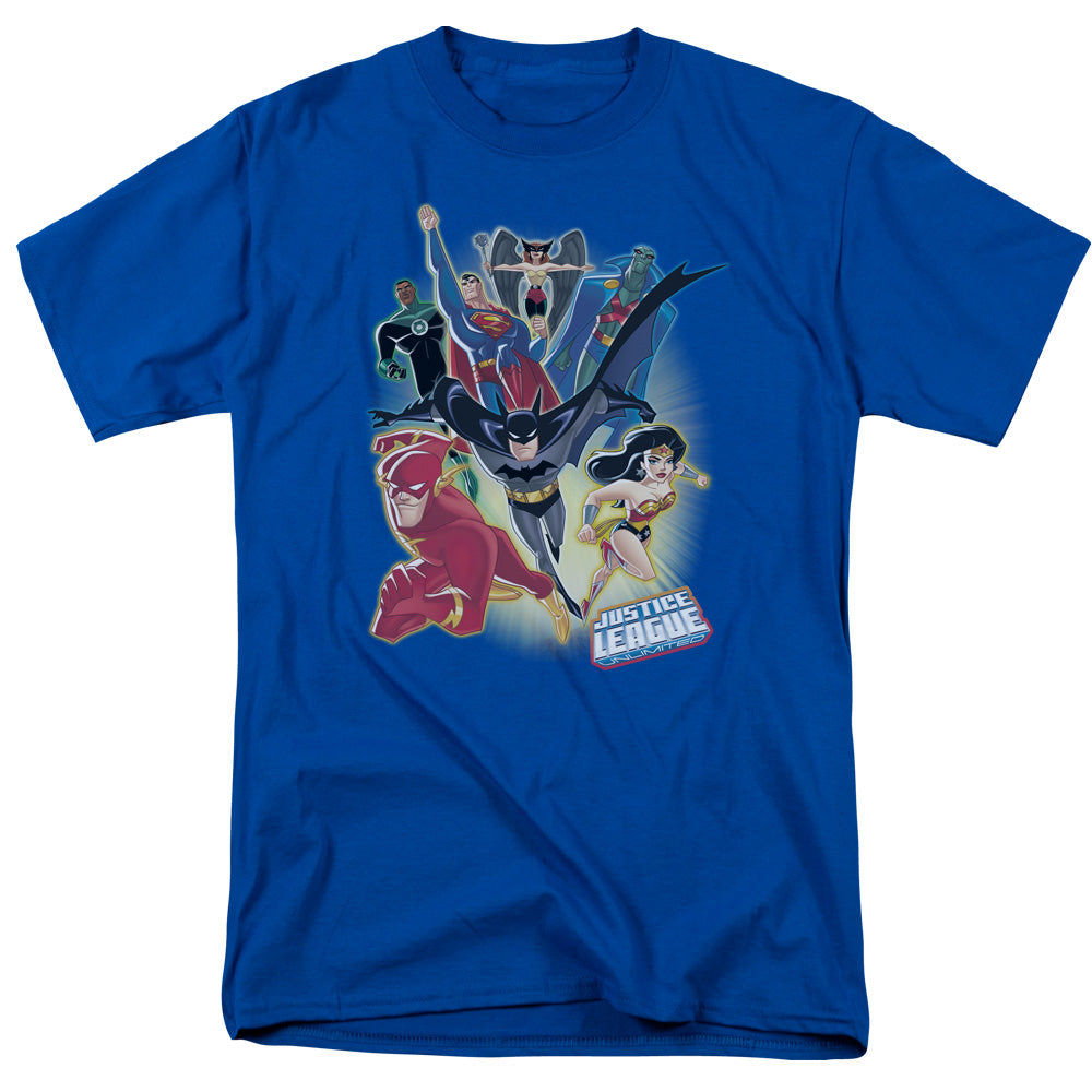 Justice League Of America Unlimited Mens T Shirt Royal