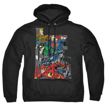 Load image into Gallery viewer, Justice League Of America Lettered League Mens Hoodie Black