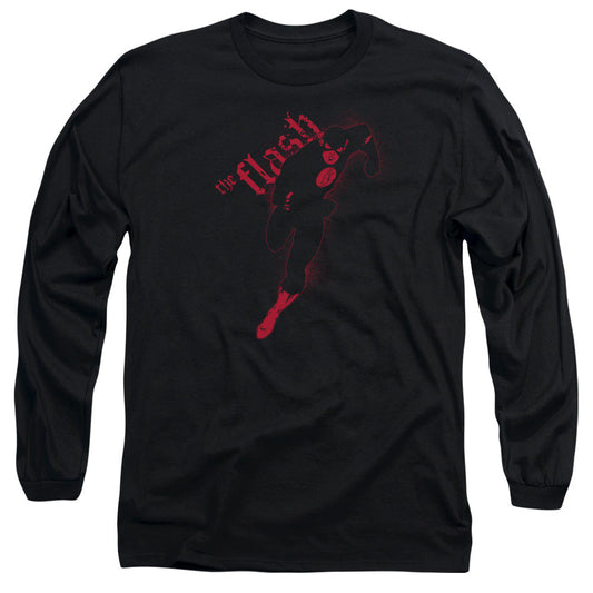 Jla Flash Darkness Mens Long Sleeve Shirt Black Officially Licensed