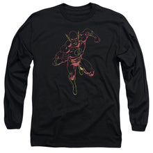 Load image into Gallery viewer, Jla Neon Flash Mens Long Sleeve Shirt Black Officially Licensed