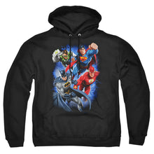 Load image into Gallery viewer, Justice League Of America Storm Makers Mens Hoodie Black