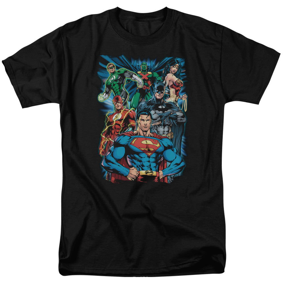 Justice League Of America Justice Is Served Mens T Shirt Black