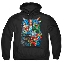 Load image into Gallery viewer, Justice League Of America Jl Assemble Mens Hoodie Black