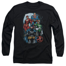 Load image into Gallery viewer, Jla The Four Mens Long Sleeve Shirt Black Officially Licensed