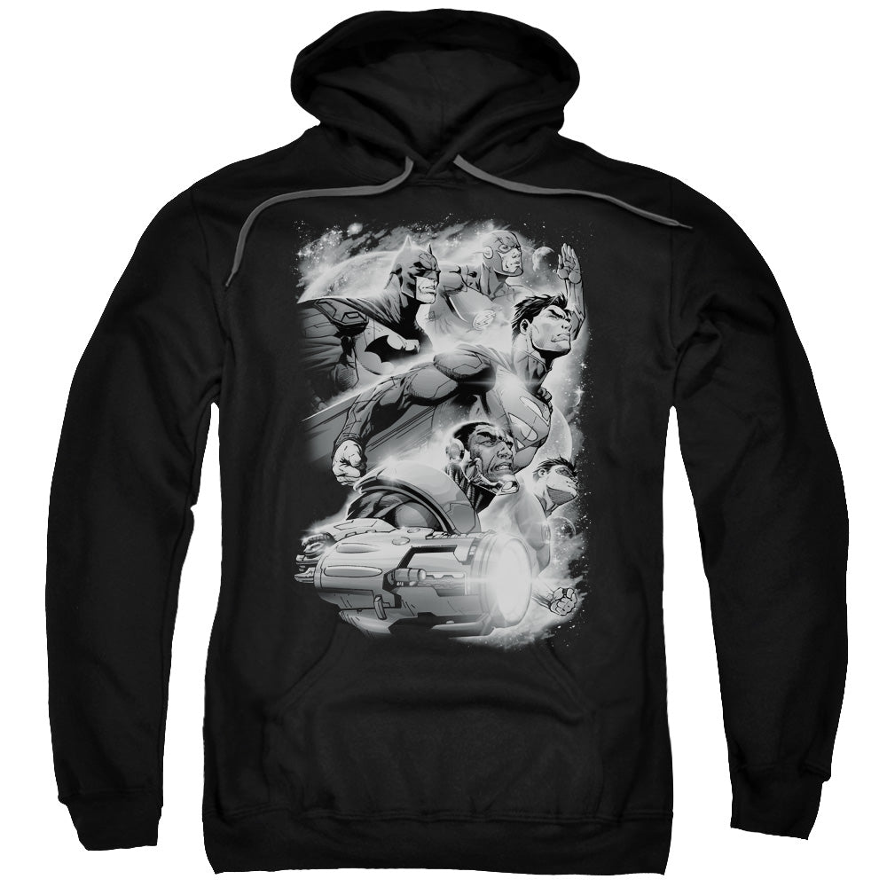 Justice League Atmospheric Mens Hoodie Black
