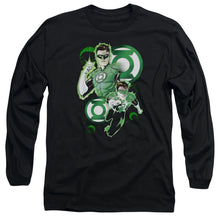 Load image into Gallery viewer, Jla Gl In Action Mens Long Sleeve Shirt Black Officially Licensed