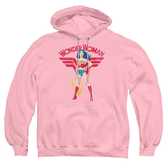 Justice League Of America Ww Sparkle Mens Hoodie Pink