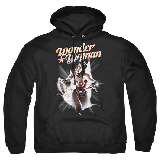 Justice League Of America Ww Break Out Mens Hoodie Black