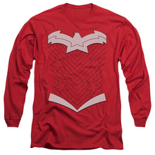 Load image into Gallery viewer, Jla New Ww Uniform Mens Long Sleeve Shirt Red Officially Licensed