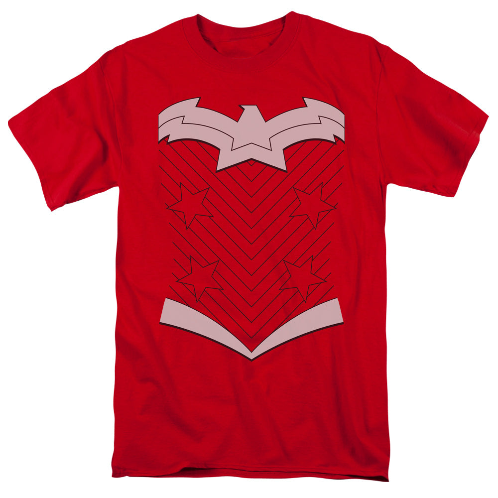 Justice League Of America New Ww Uniform Mens T Shirt Red