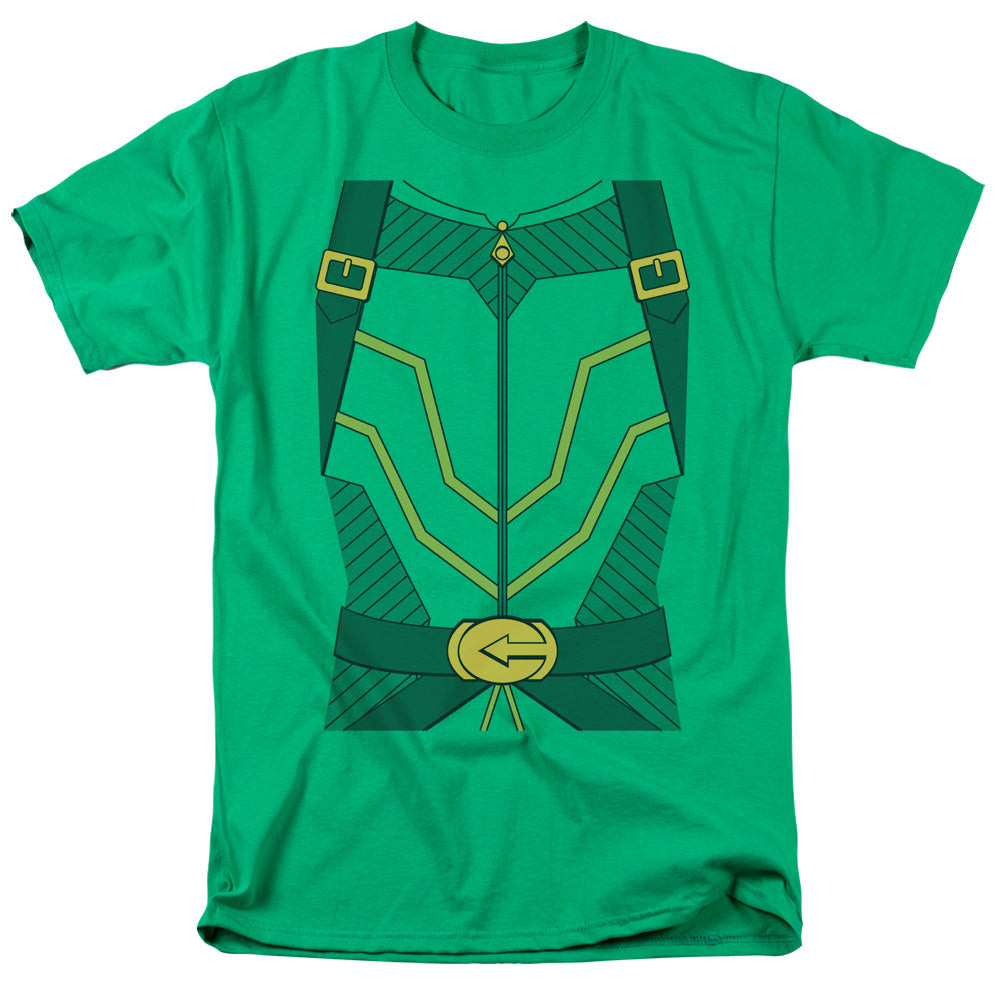 Justice League Of America Arrow Uniform Mens T Shirt Kelly Green