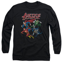 Load image into Gallery viewer, Jla Pixel League Mens Long Sleeve Shirt Black Officially Licensed