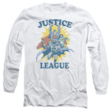 Load image into Gallery viewer, Jla Lets Do This Mens Long Sleeve Shirt White Officially Licensed