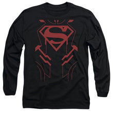 Load image into Gallery viewer, Jla Superboy Mens Long Sleeve Shirt Black Officially Licensed