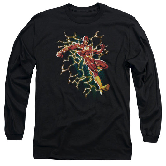 Justice League Of America Electric Death Mens Long Sleeve Shirt Black