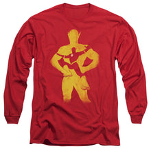 Load image into Gallery viewer, Jla Flash Knockout Mens Long Sleeve Shirt Red Officially Licensed