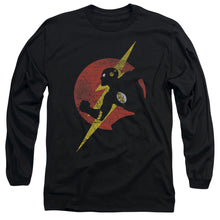 Load image into Gallery viewer, Jla Flash Symbol Knockout Mens Long Sleeve Shirt Black Officially Licensed