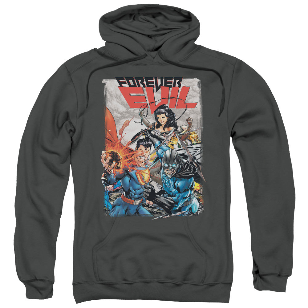 Justice League Crime Syndicate Mens Hoodie Charcoal