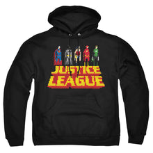 Load image into Gallery viewer, Justice League Of America Standing Above Mens Hoodie Black