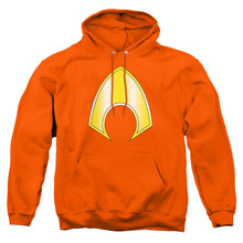 Load image into Gallery viewer, Justice League Of America Aquaman Logo Mens Hoodie Orange