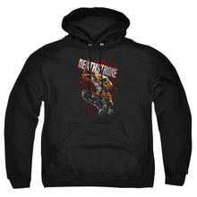 Load image into Gallery viewer, Justice League Of America Blood Splattered Mens Hoodie Black
