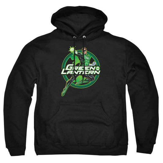 Justice League Of America Lantern Glow Mens Hoodie Black