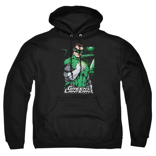 Justice League Of America Fist Flare Mens Hoodie Black