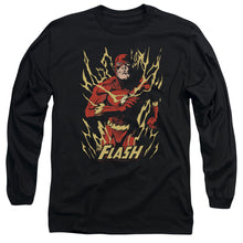 Load image into Gallery viewer, Jla Flash Flare Mens Long Sleeve Shirt Black Officially Licensed