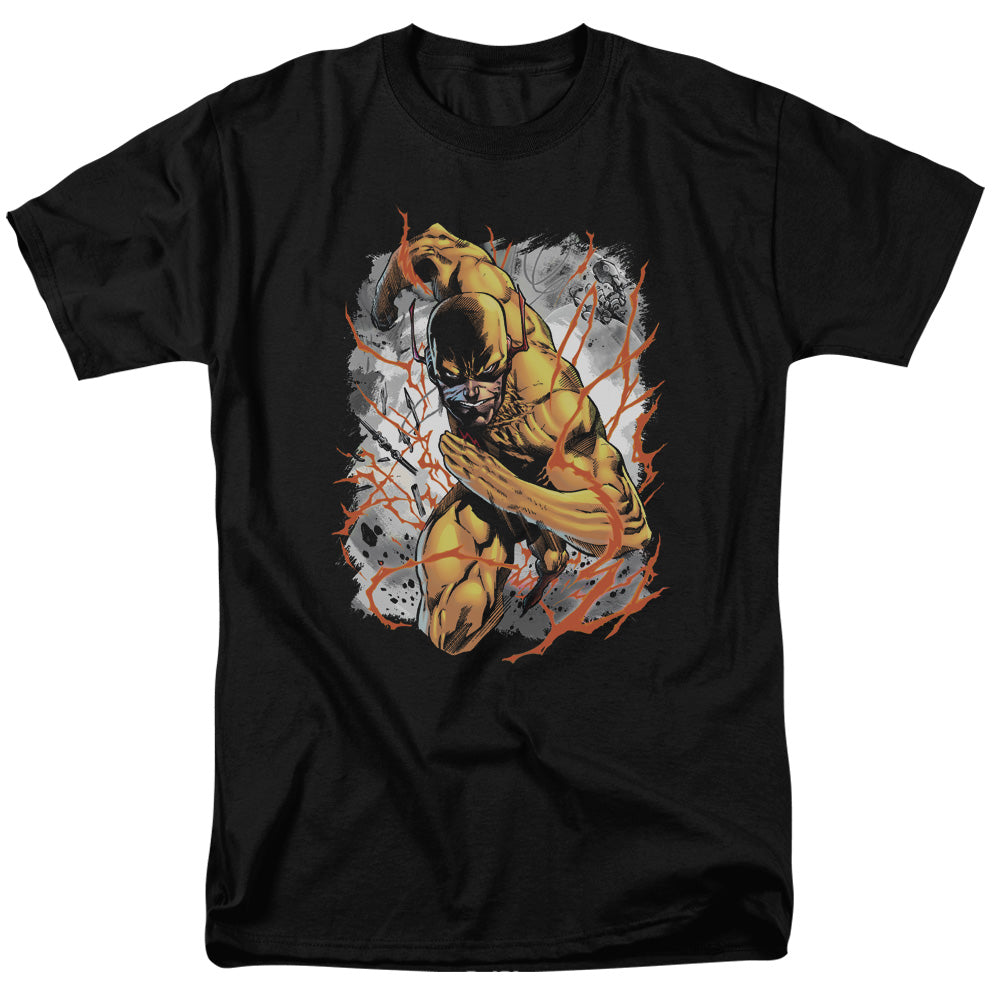 Justice League Of America Reversed Mens T Shirt Black