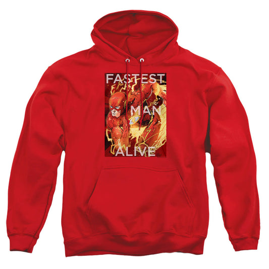 Justice League Of America Fastest Man Alive Mens Hoodie Red
