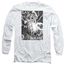 Load image into Gallery viewer, Jla Say My Name Mens Long Sleeve Shirt White Officially Licensed