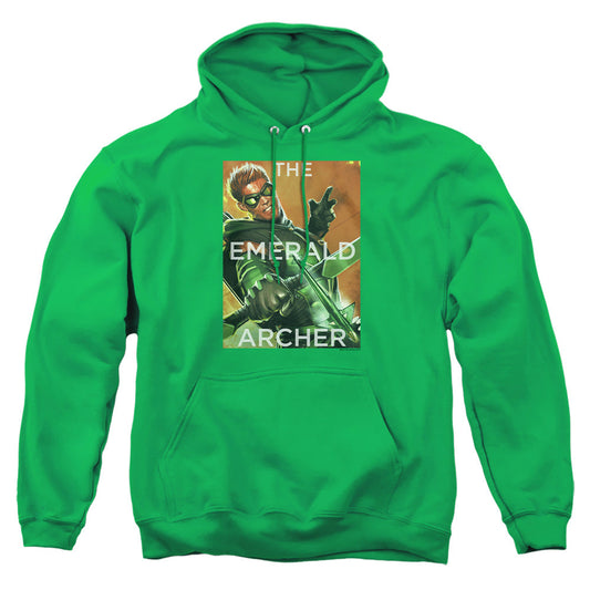 Justice League Of America Trigger Mens Hoodie Kelly Green