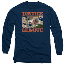 Load image into Gallery viewer, Jla New Dawn Group Mens Long Sleeve Shirt Navy Officially Licensed