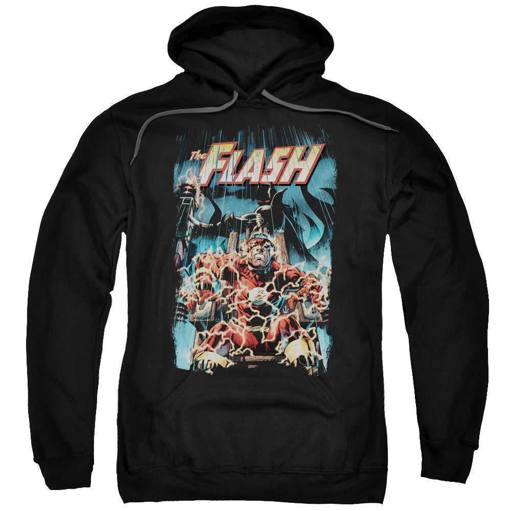 Justice League Electric Chair Mens Hoodie Black