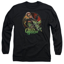 Load image into Gallery viewer, Jla Sunset Archer Mens Long Sleeve Shirt Black Officially Licensed