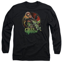 Load image into Gallery viewer, Jla Sunset Archer Mens Long Sleeve Shirt Black Officially Licensed
