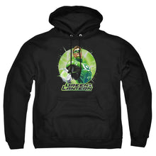 Load image into Gallery viewer, Justice League Of America Green Static Mens Hoodie Black