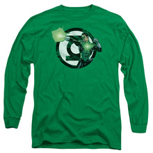 Load image into Gallery viewer, Jla Blasting Logo Mens Long Sleeve Shirt Kelly Green Officially Licensed