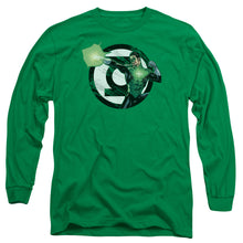 Load image into Gallery viewer, Jla Blasting Logo Mens Long Sleeve Shirt Kelly Green Officially Licensed