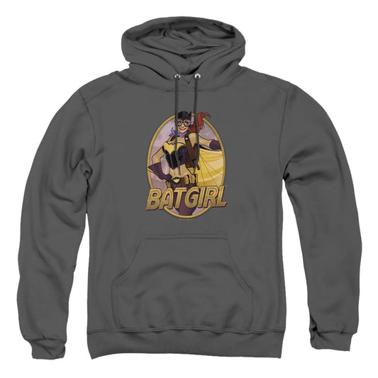 Justice League Of America Batgirl Bombshell Mens Hoodie Charcoal