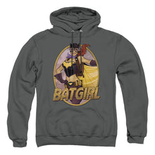 Load image into Gallery viewer, Justice League Of America Batgirl Bombshell Mens Hoodie Charcoal