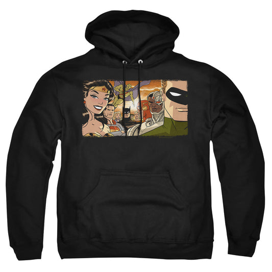 Justice League Of America Cinematic League Mens Hoodie Black