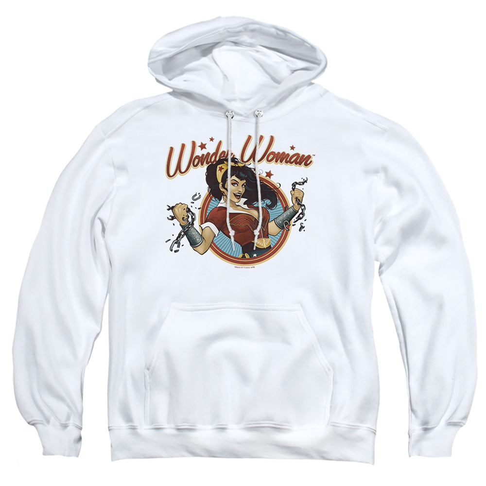 Justice League Of America Wonder Break Mens Hoodie White