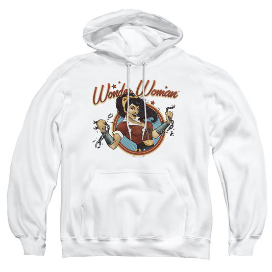 Justice League Of America Wonder Break Mens Hoodie White