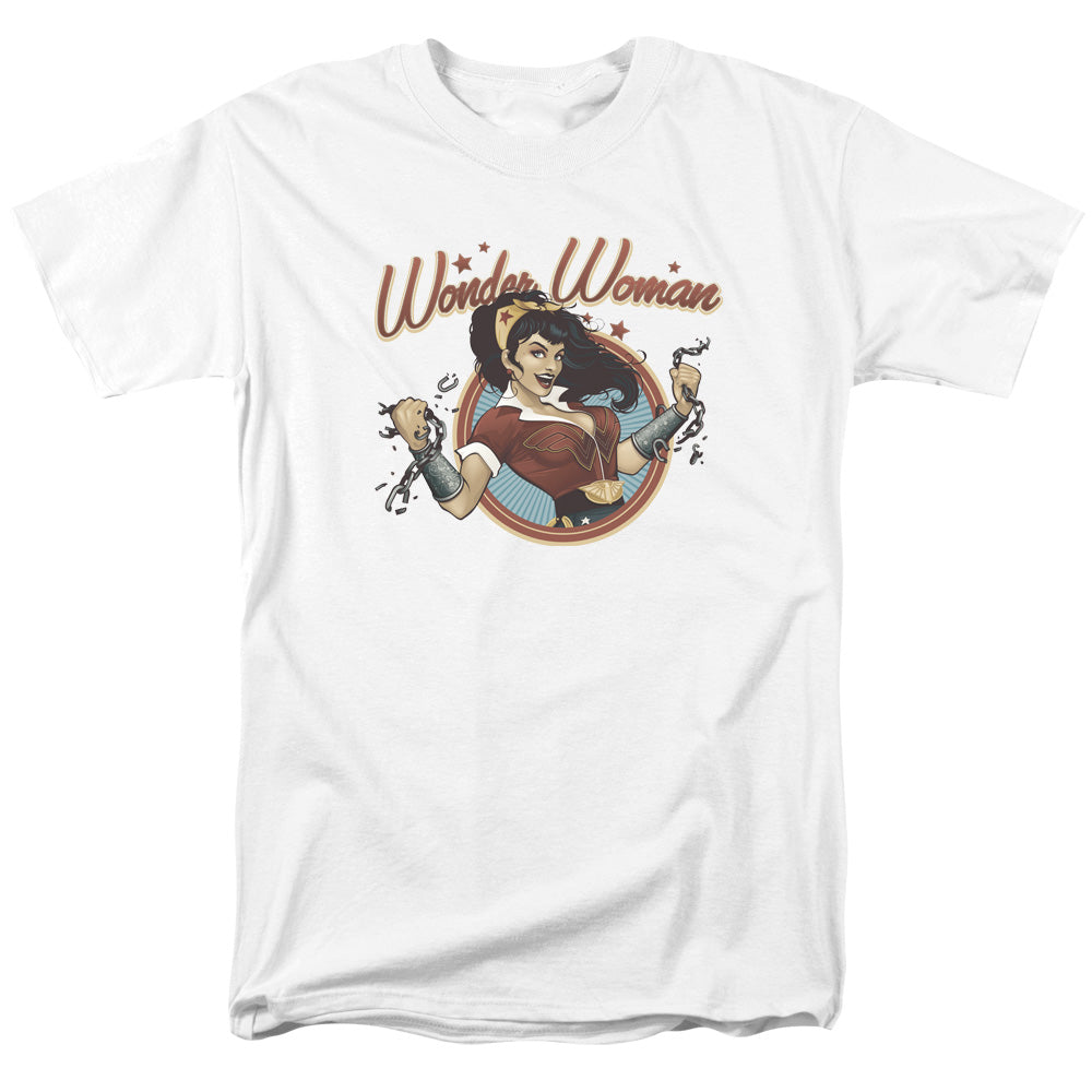 Justice League Of America Wonder Break Mens T Shirt White