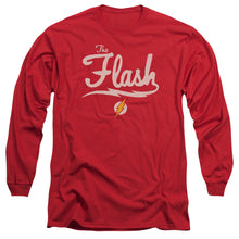 Load image into Gallery viewer, Jla Old School Flash Mens Long Sleeve Shirt Red Officially Licensed