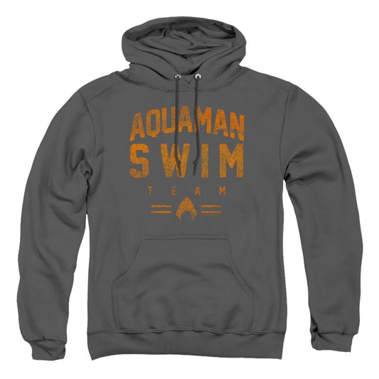 Justice League Of America Swin Team Mens Hoodie Charcoal