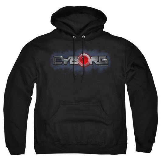 Justice League Of America Cyborg Title Mens Hoodie Black