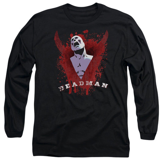 Jla Possession Mens Long Sleeve Shirt Black Officially Licensed