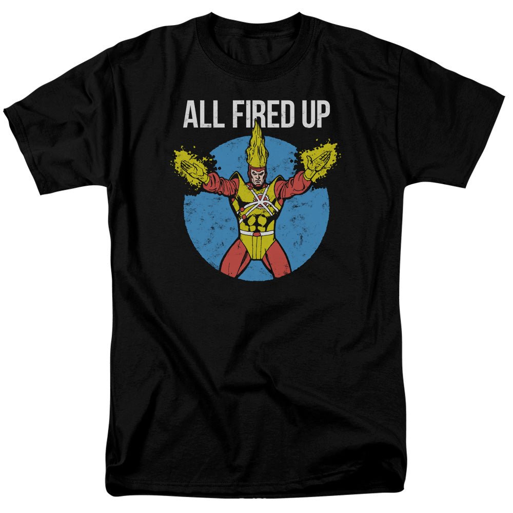Justice League Firestorms Party Mens T Shirt Black